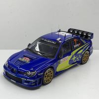 WRC 2007 RALLYE MONTE-CARLO スバル インプレッサ AUTOart 18 ミニカー ディプレイケース付き SUBARU IMPREZA